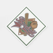 Serviette En Papier Baseball Party Napkins (Coin)