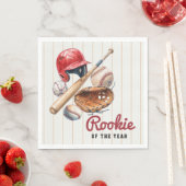Serviette En Papier Baseball Rookie Birthday (En situation)