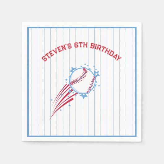 Serviette En Papier Baseball Sportday pour les enfants (Devant)