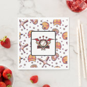 Serviette En Papier Baseball Sports  (En situation)