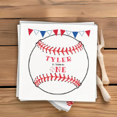 Serviette En Papier Baseball Sports 1er anniversaire