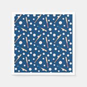 Serviette En Papier Baseball sports Pattern  (Devant)