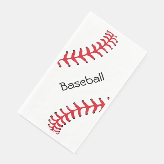 Serviette En Papier Baseball Stitch Design Guest Towel Napkin (Coin)