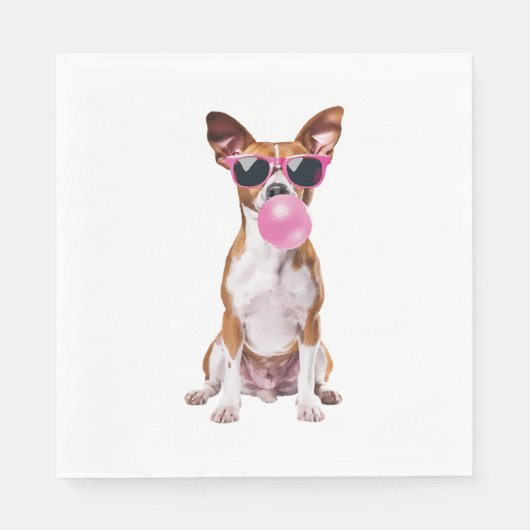 Serviette En Papier Basenji (Devant)