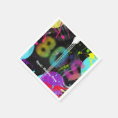 Serviette En Papier Bash Retro Rainbow Splash fête d'anniversaire des  (Coin)