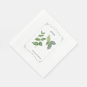 Serviette En Papier Basilic - (Coin)