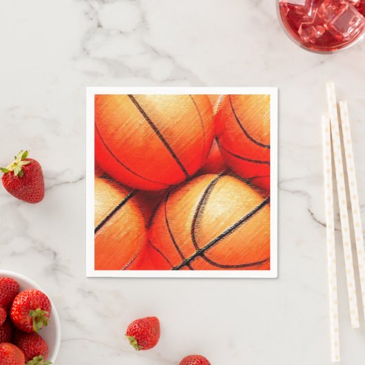 Serviette En Papier Basket (En situation)