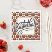 Serviette En Papier Basket-ball (En situation)