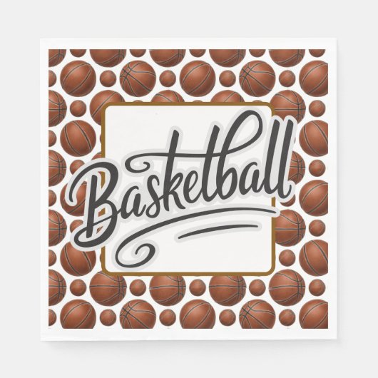Serviette En Papier Basket-ball (Devant)