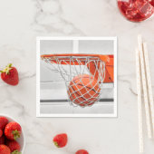 Serviette En Papier basket-ball en net (En situation)