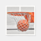 Serviette En Papier basket-ball en net (Devant)