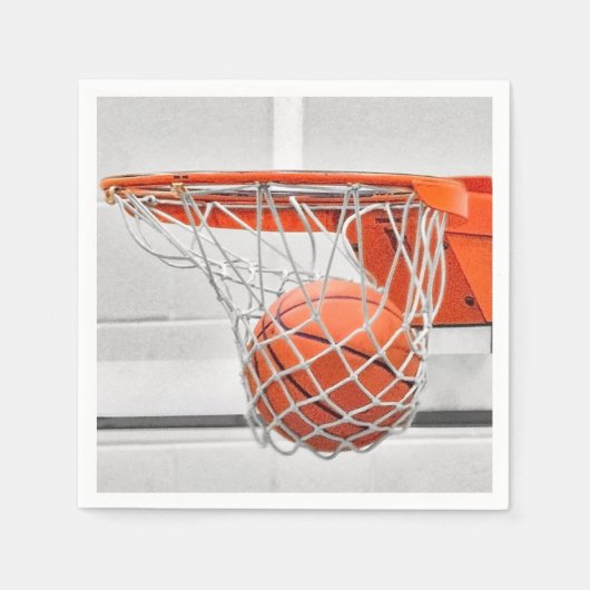 Serviette En Papier basket-ball en net (Devant)