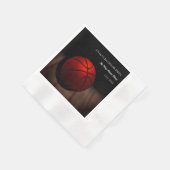 Serviette En Papier Basket-ball / fête d'anniversaire Orange Black (Coin)