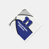 Serviette En Papier basket-ball gris bleu filles garçons (Coin)