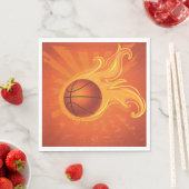 Serviette En Papier Basket-ball sur les serviettes incendie (En situation)