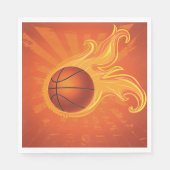 Serviette En Papier Basket-ball sur les serviettes incendie (Devant)