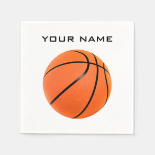 Serviette En Papier Basket-ball Votre nom