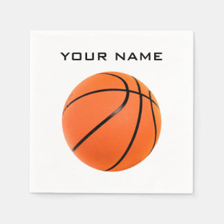 Serviette En Papier Basket-ball Votre nom
