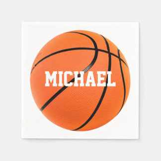Serviette En Papier Basket-ball Votre nom