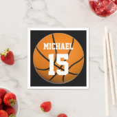 Serviette En Papier Basket-ball Votre nom (En situation)