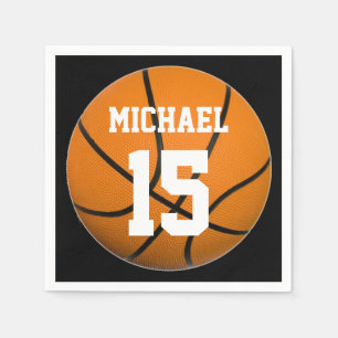 Serviette En Papier Basket-ball Votre nom