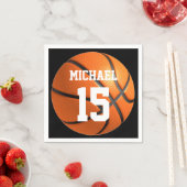 Serviette En Papier Basket-ball Votre nom (En situation)