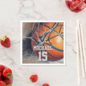 Serviette En Papier Basket-ball Votre nom (En situation)