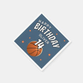 Serviette En Papier Basketball Ball Sports Bonne fête d'anniversaire (Coin)