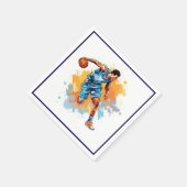Serviette En Papier Basketball Cocktail Taille Napkins (Coin)