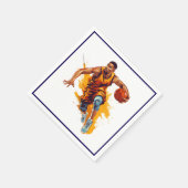 Serviette En Papier Basketball Cocktail Taille Napkins (Coin)