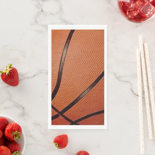 Serviette En Papier Basketball Design Guest Tower Napkin (En situation)