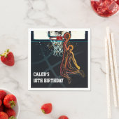 Serviette En Papier Basketball Dunk Jump Shot Anniversaire (En situation)