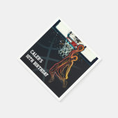 Serviette En Papier Basketball Dunk Jump Shot Anniversaire (Coin)