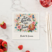 Serviette En Papier Basketball mariage thème (En situation)