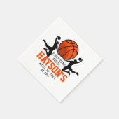Serviette En Papier Basketball première année bas 1er anniversaire (Coin)