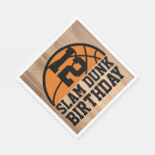 Serviette En Papier Basketball Slam Dunk Anniversaire (Coin)