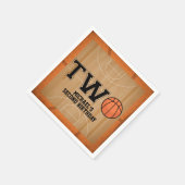 Serviette En Papier Basketball vintage 2e anniversaire (Coin)