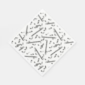 Serviette En Papier Bass Clarinet Music Note Motif (Coin)