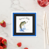 Serviette En Papier Bass Fishing 50e fête d'anniversaire (En situation)