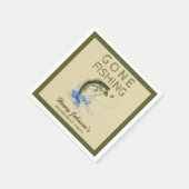 Serviette En Papier Basse partie Pêche retraite (Coin)