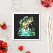 Serviette En Papier Basse Pêcheur Grand Bouche Basse Pêche (En situation)