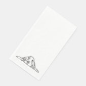 Serviette En Papier basset blanc (Coin)