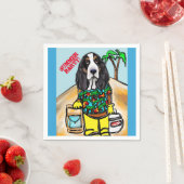 SERVIETTE EN PAPIER BASSET HOOK (En situation)