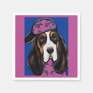 Serviette En Papier Basset Hound