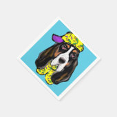 Serviette En Papier Basset Hound (Coin)