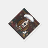 SERVIETTE EN PAPIER BASSET HOUND (Coin)