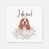 Serviette En Papier Basset Hound Chien Mariage Cocktail Napkins (Devant)