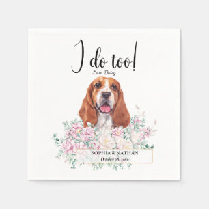 Serviette En Papier Basset Hound Chien Mariage Cocktail Napkins
