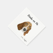 Serviette En Papier Basset Hound Cocktail Napkins (Coin)