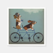 Serviette En Papier Basset Hound Tandem (Devant)